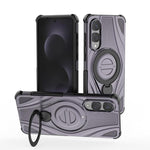Custodia magnetica con supporto girevole per Samsung Galaxy S25 Edge 5G, Samsung
