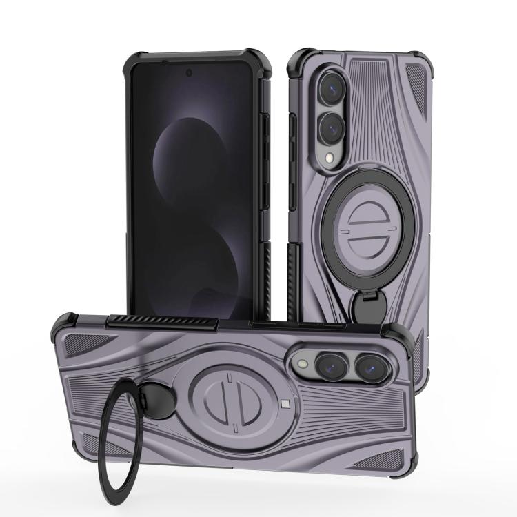 Custodia magnetica con supporto girevole per Samsung Galaxy S25 Edge 5G, Samsung