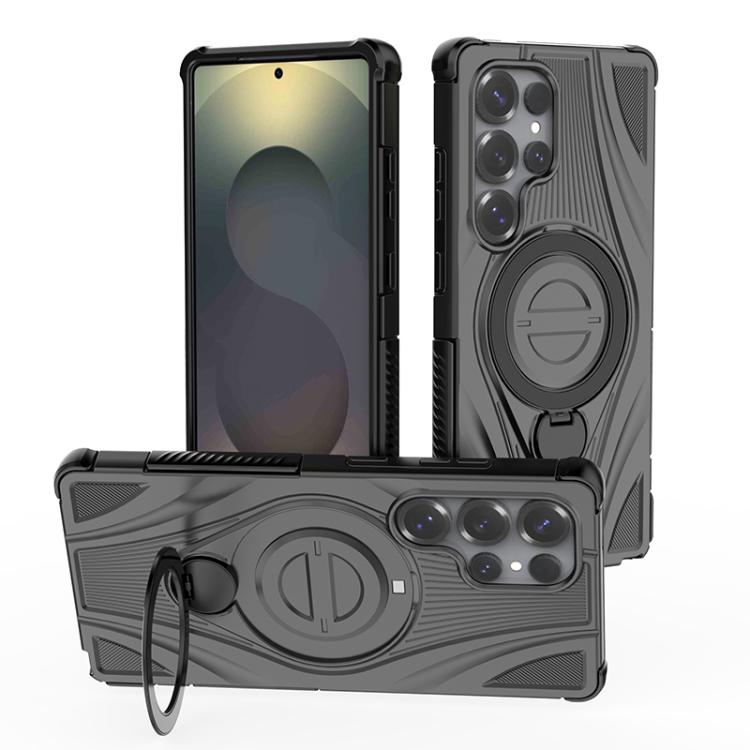 Custodia magnetica con supporto girevole per Samsung Galaxy S25 Edge 5G, Samsung