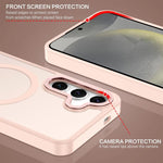 Custodia magnetica per telefono XDcase con cornice in metallo effetto pelle e lente in metallo., For Samsung Galaxy S24+ 5G, For Samsung Galaxy S24 5G