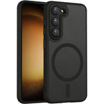 Custodia magnetica satinata con pellicola protettiva per Samsung Galaxy S24 FE