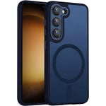 Custodia magnetica satinata con pellicola protettiva per Samsung Galaxy S24 FE