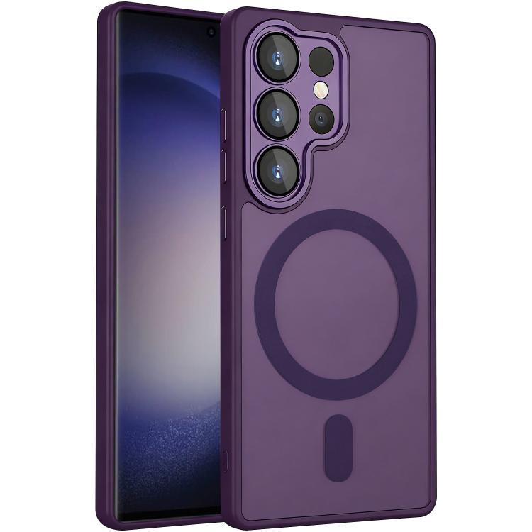 Custodia magnetica satinata con pellicola protettiva per Samsung Galaxy S24 FE