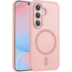 Custodia magnetica satinata con pellicola protettiva per Samsung Galaxy S24 FE