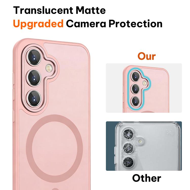 Custodia magnetica satinata con pellicola protettiva per Samsung Galaxy S24 FE