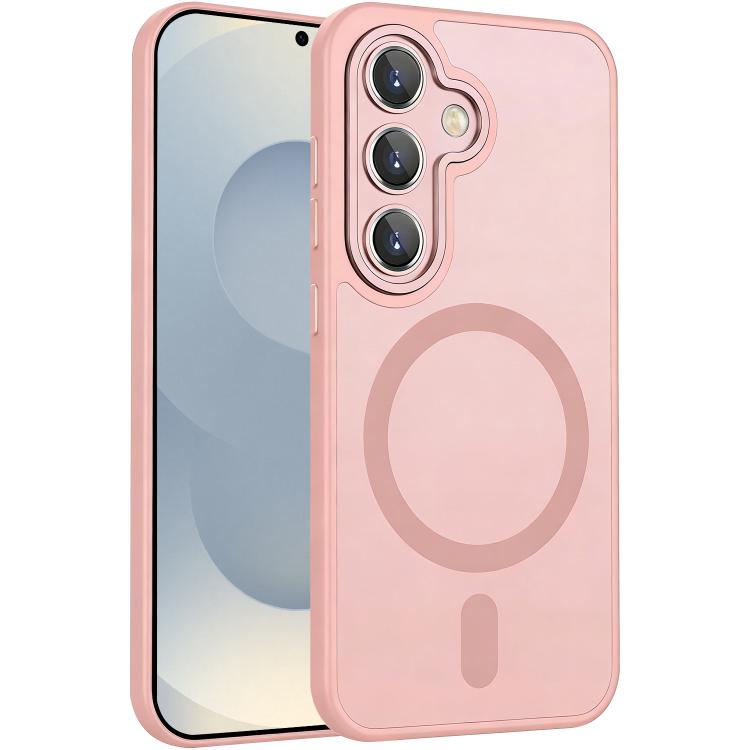 Custodia magnetica satinata con pellicola protettiva per Samsung Galaxy S25