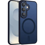 Custodia magnetica satinata con pellicola protettiva per Samsung Galaxy S25