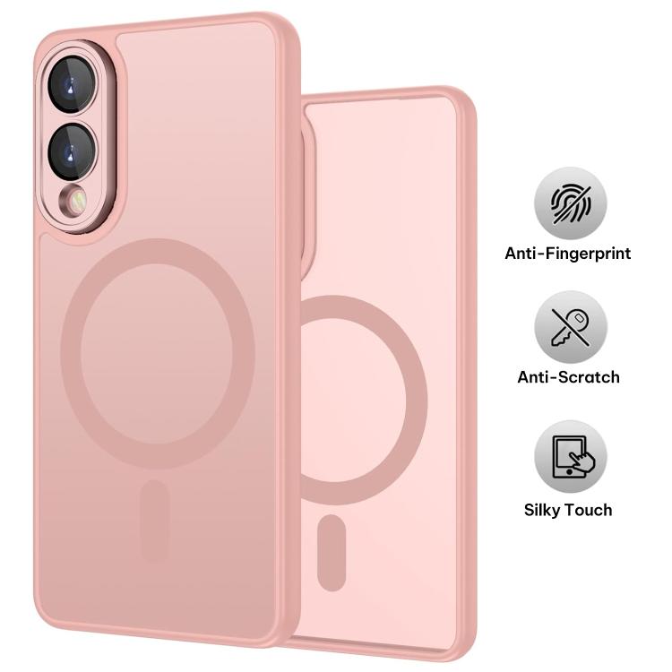 Custodia magnetica satinata con pellicola protettiva per Samsung Galaxy S25