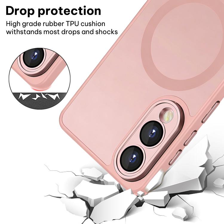 Custodia magnetica satinata con pellicola protettiva per Samsung Galaxy S25