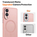Custodia magnetica satinata con pellicola protettiva per Samsung Galaxy S25