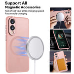 Custodia magnetica satinata con pellicola protettiva per Samsung Galaxy S25
