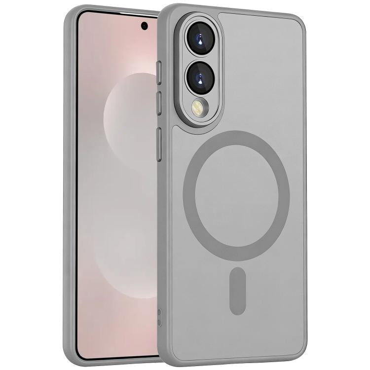 Custodia magnetica satinata con pellicola protettiva per Samsung Galaxy S25