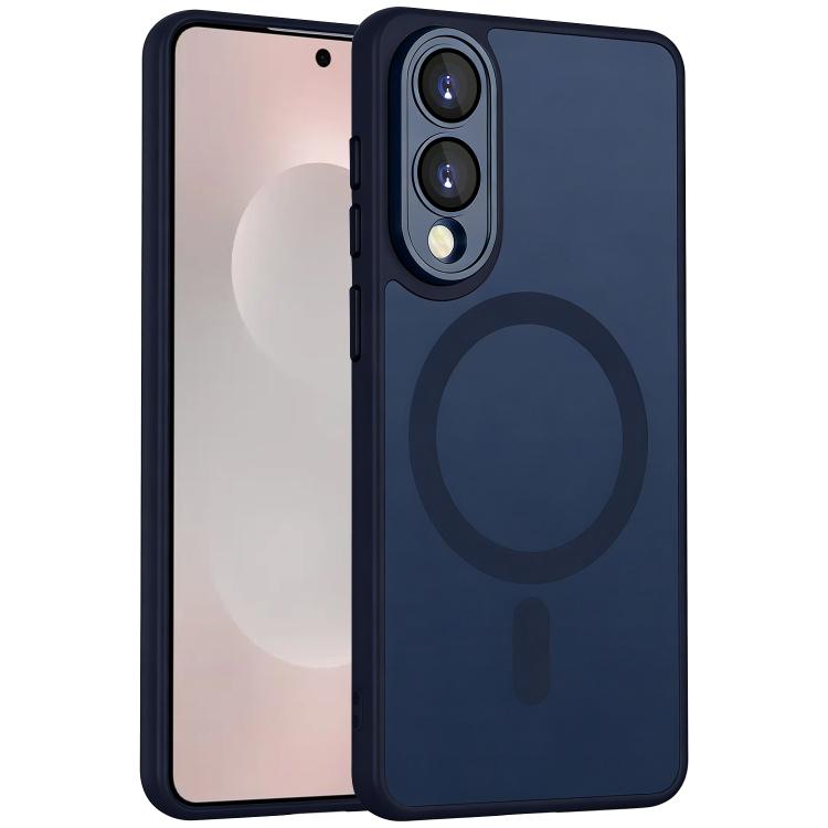 Custodia magnetica satinata con pellicola protettiva per Samsung Galaxy S25