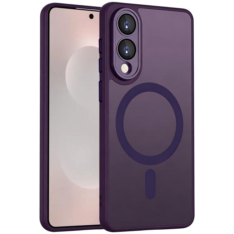 Custodia magnetica satinata con pellicola protettiva per Samsung Galaxy S25