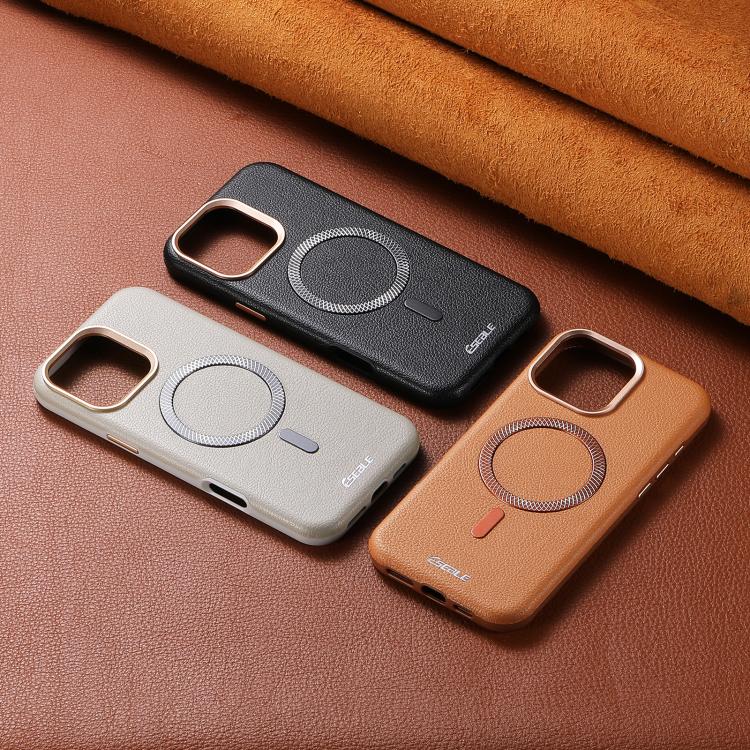 Custodia per telefono magnetica ESEBLE L2 con texture a litchi e lente in metallo., For iPhone 17 Pro Max, For iPhone 17 Pro, For iPhone 17, For iPhone Air, For iPhone 16 Pro Max, For iPhone 16 Pro, For iPhone 16, For iPhone 15 Pro Max