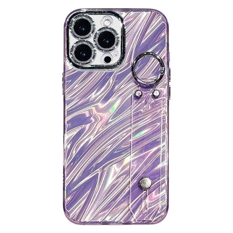 Custodia per telefono in TPU con cinturino da polso e pellicola protettiva per obiettivo, con texture a onde., For iPhone 17 Pro Max, For iPhone 17 Pro, For iPhone 17, For iPhone Air, For iPhone 16 Pro Max, For iPhone 16 Pro, For iPhone 16 Plus        ...