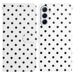 Custodia per telefono in ecopelle con motivo a pois per Samsung Galaxy S25 FE
