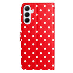 Custodia per telefono in ecopelle con motivo a pois per Samsung Galaxy S25 FE