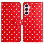 Custodia in ecopelle con motivo a pois per Samsung Galaxy S23 FE, Ultra, S23+ e