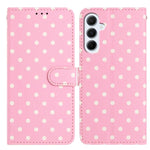 Custodia in ecopelle con motivo a pois per Samsung Galaxy S23 FE, Ultra, S23+ e