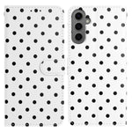Custodia per telefono in ecopelle con motivo a pois per Samsung Galaxy S25 FE