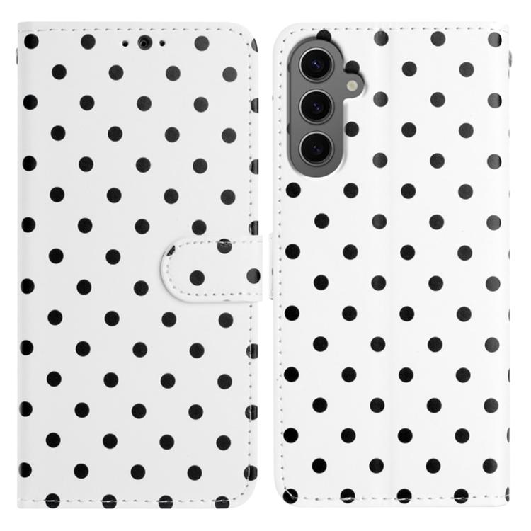 Custodia per telefono in ecopelle con motivo a pois per Samsung Galaxy S25 FE