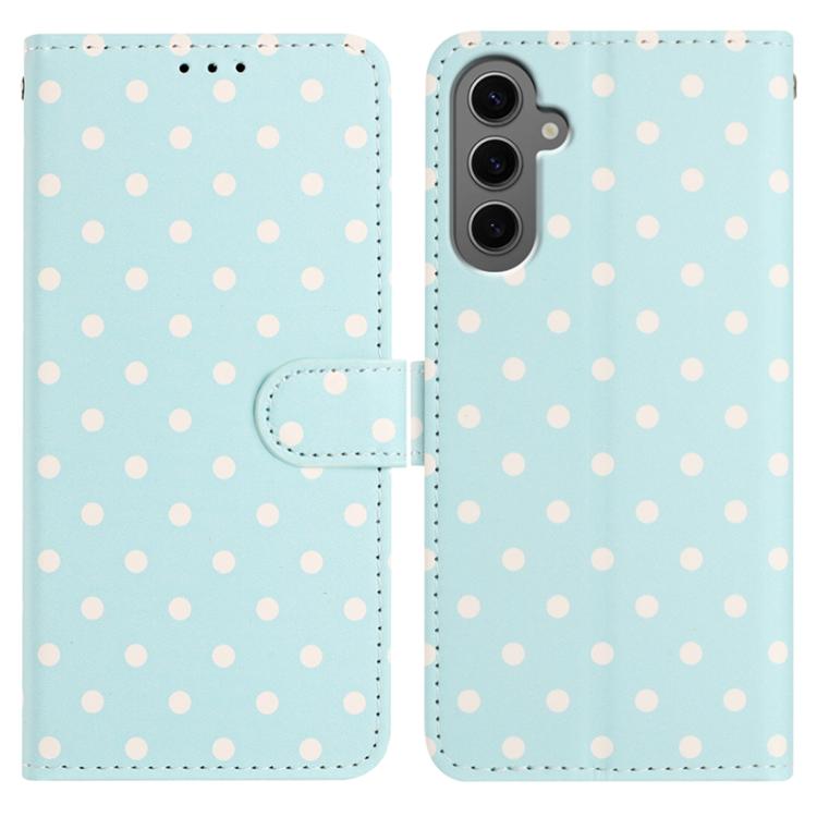 Custodia per telefono in ecopelle con motivo a pois per Samsung Galaxy S25 FE