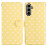 Custodia per telefono in ecopelle con motivo a pois per Samsung Galaxy S25 FE