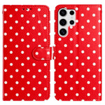 Custodia per telefono in ecopelle con motivo a pois per Samsung Galaxy S25 FE