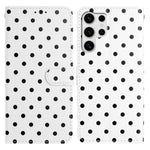 Custodia per telefono in ecopelle con motivo a pois per Samsung Galaxy S25 FE