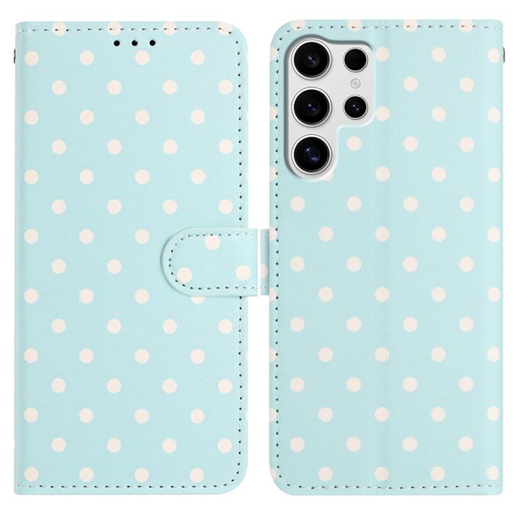 Custodia per telefono in ecopelle con motivo a pois per Samsung Galaxy S25 FE
