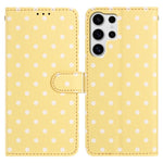 Custodia per telefono in ecopelle con motivo a pois per Samsung Galaxy S25 FE