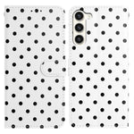 Custodia in ecopelle con motivo a pois per Samsung Galaxy S23 FE, Ultra, S23+ e