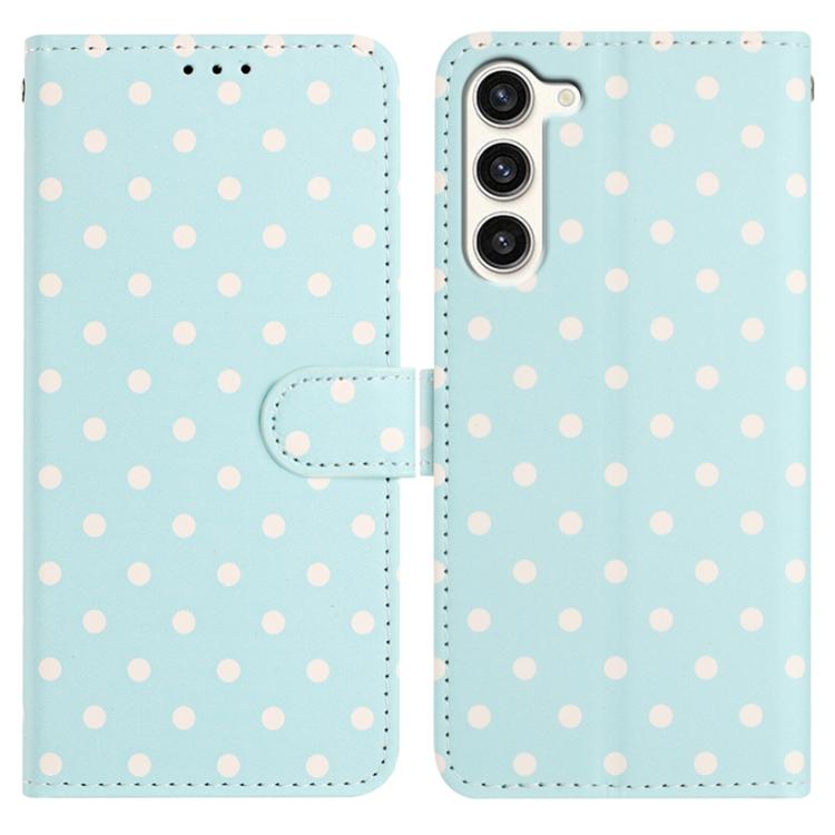 Custodia in ecopelle con motivo a pois per Samsung Galaxy S23 FE, Ultra, S23+ e