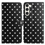 Custodia in ecopelle con motivo a pois per Samsung Galaxy S23 FE, Ultra, S23+ e