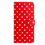 Custodia in ecopelle con motivo a pois per Samsung Galaxy S20+