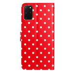 Custodia in ecopelle con motivo a pois per Samsung Galaxy S20+