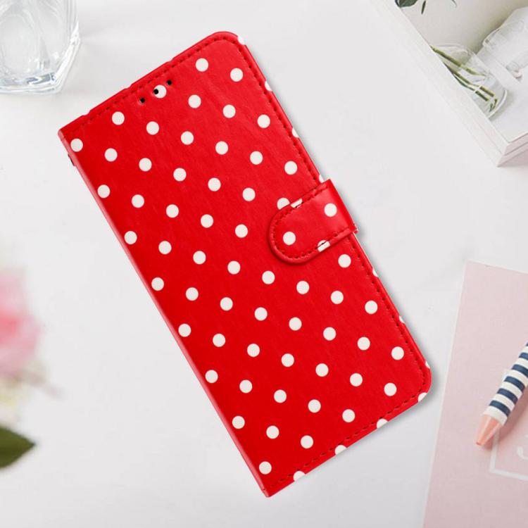 Custodia in ecopelle con motivo a pois per Samsung Galaxy S20+