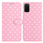 Custodia in ecopelle con motivo a pois per Samsung Galaxy S20+