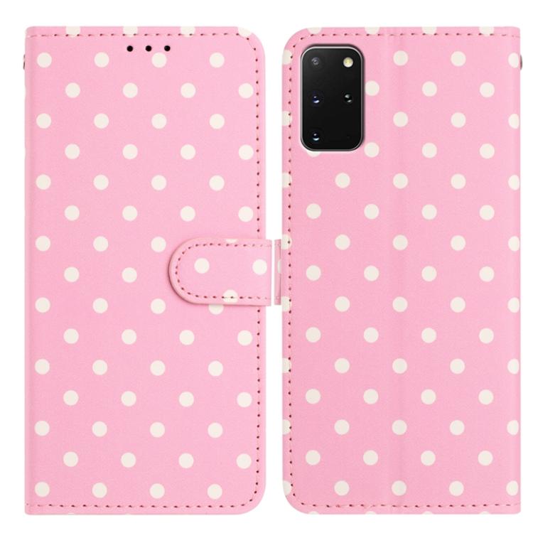 Custodia in ecopelle con motivo a pois per Samsung Galaxy S20+