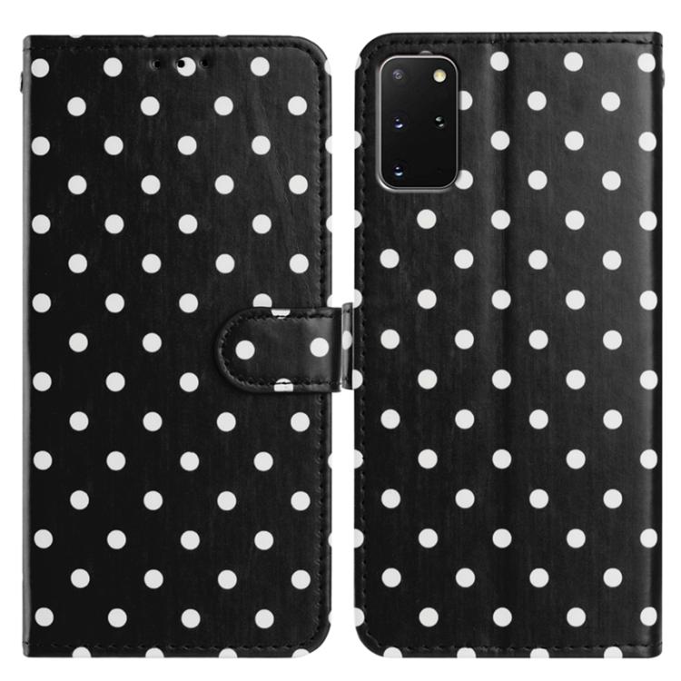 Custodia in ecopelle con motivo a pois per Samsung Galaxy S20+