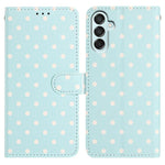 Custodia per telefono in ecopelle con motivo a pois per Samsung Galaxy M35, M55