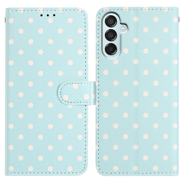 Custodia per telefono in ecopelle con motivo a pois per Samsung Galaxy M35, M55