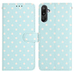 Custodia per telefono in ecopelle con motivo a pois per Samsung Galaxy F16, M16