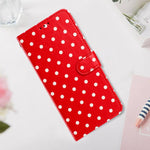 Custodia in ecopelle con motivo a pois per Samsung Galaxy M23