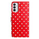 Custodia per telefono in ecopelle con motivo a pois per Samsung Galaxy M35, M55