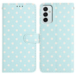 Custodia per telefono in ecopelle con motivo a pois per Samsung Galaxy M35, M55