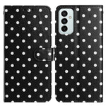 Custodia per telefono in ecopelle con motivo a pois per Samsung Galaxy M35, M55