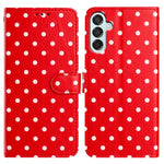 Custodia per telefono in ecopelle con motivo a pois per Samsung Galaxy M35, M55