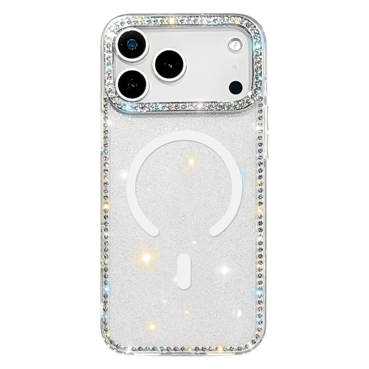 Custodia per telefono ibrida in TPU e IMD PC con strass su entrambi i lati e magnete., For iPhone 17 Pro Max, For iPhone 17 Pro, For iPhone 17, For iPhone Air